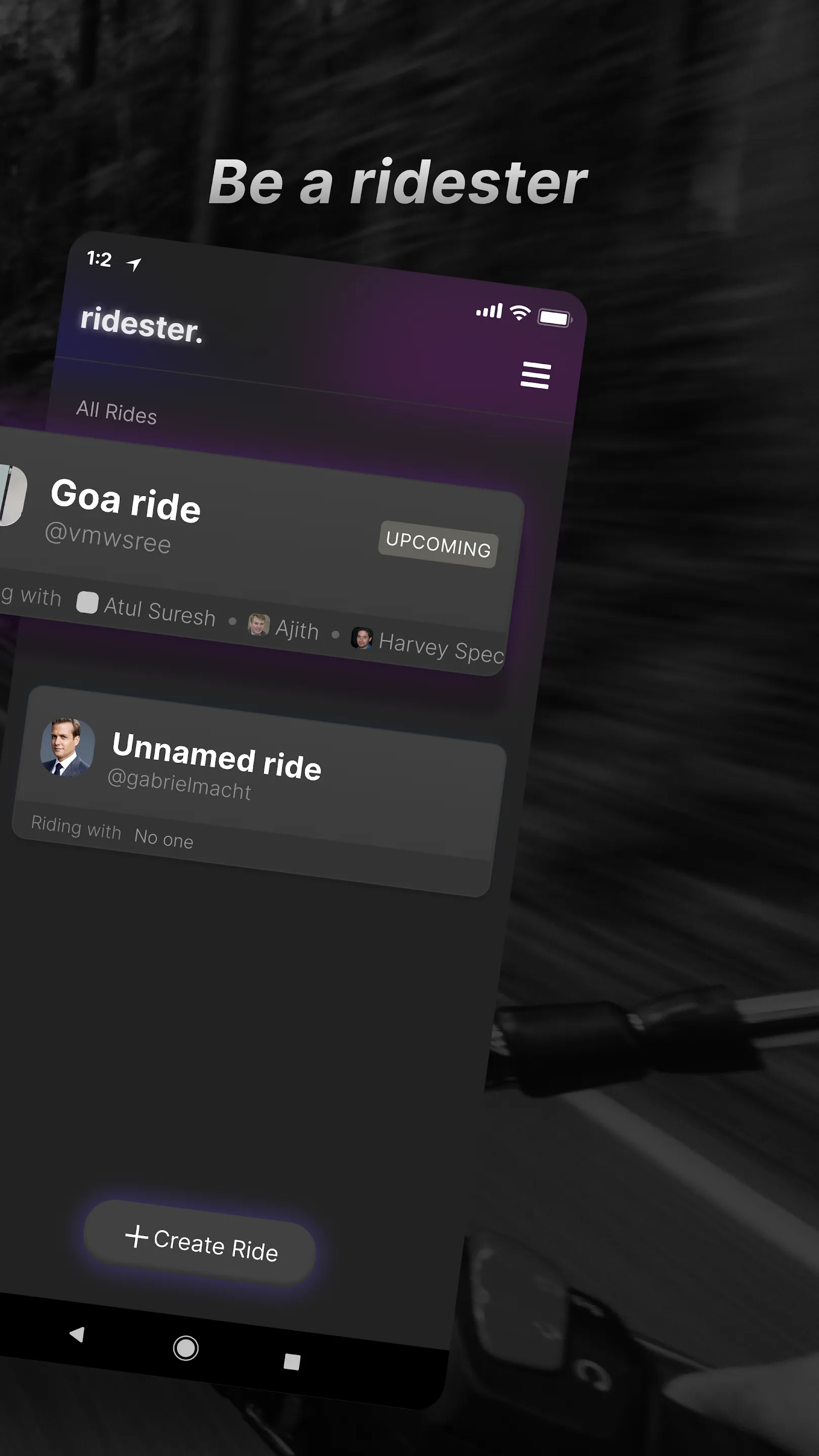 Ridester : Connecting riders | Indus Appstore | Screenshot