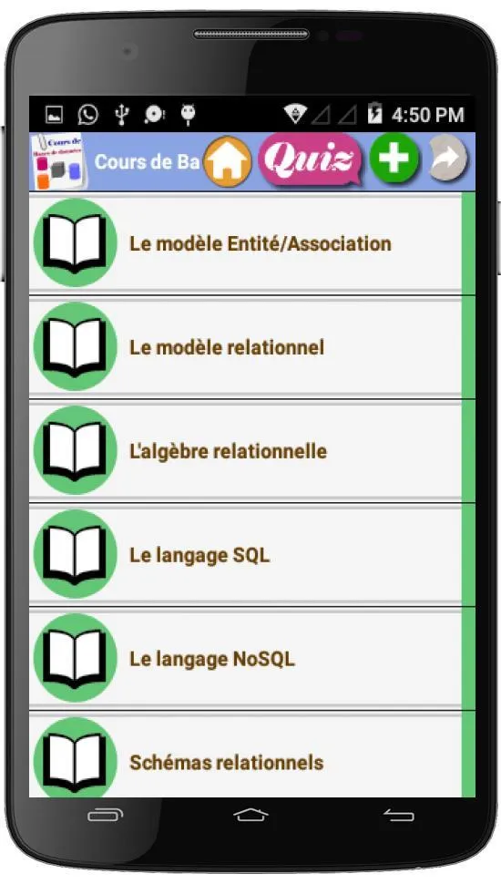 Cours de Bases de Donnees | Indus Appstore | Screenshot