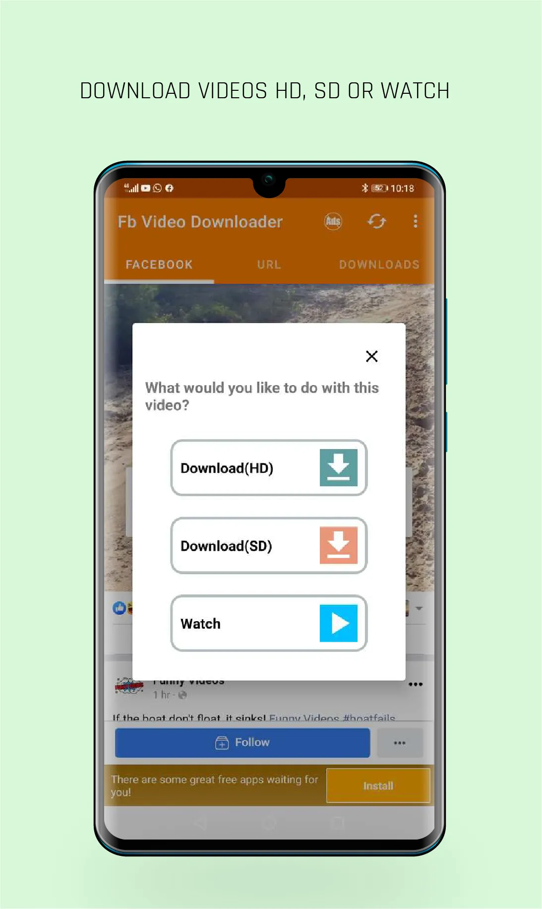 Video Downloader For Facebook | Indus Appstore | Screenshot