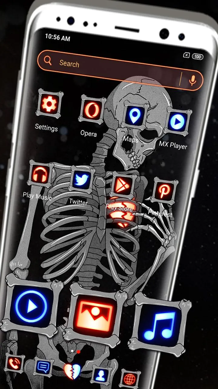 Broken Heart Skeleton Launcher | Indus Appstore | Screenshot