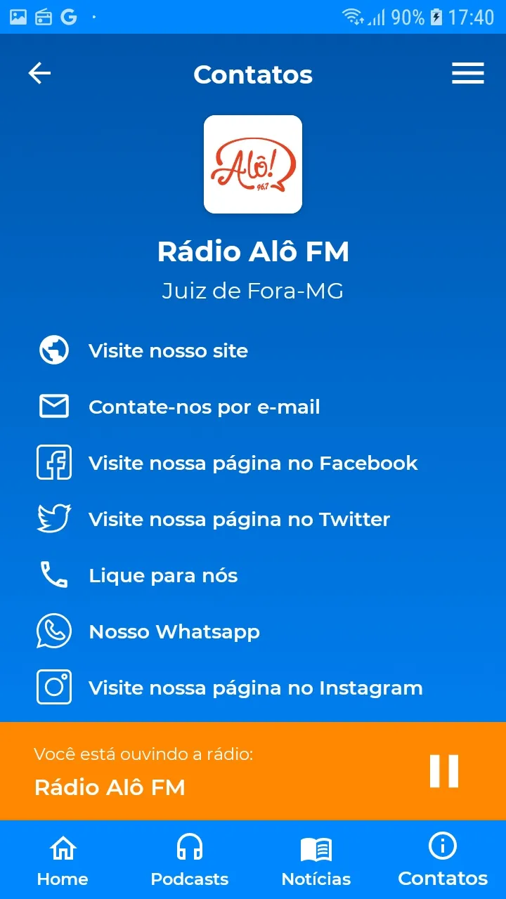 Rádio Alô FM | Indus Appstore | Screenshot