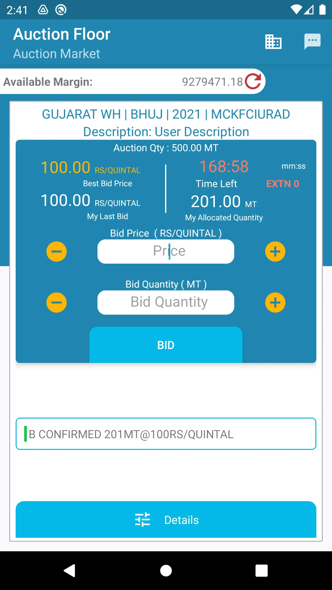 Sugar Bidding App | Indus Appstore | Screenshot