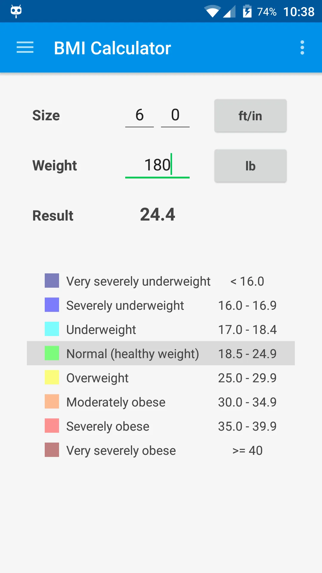 BMI & Weight Control | Indus Appstore | Screenshot