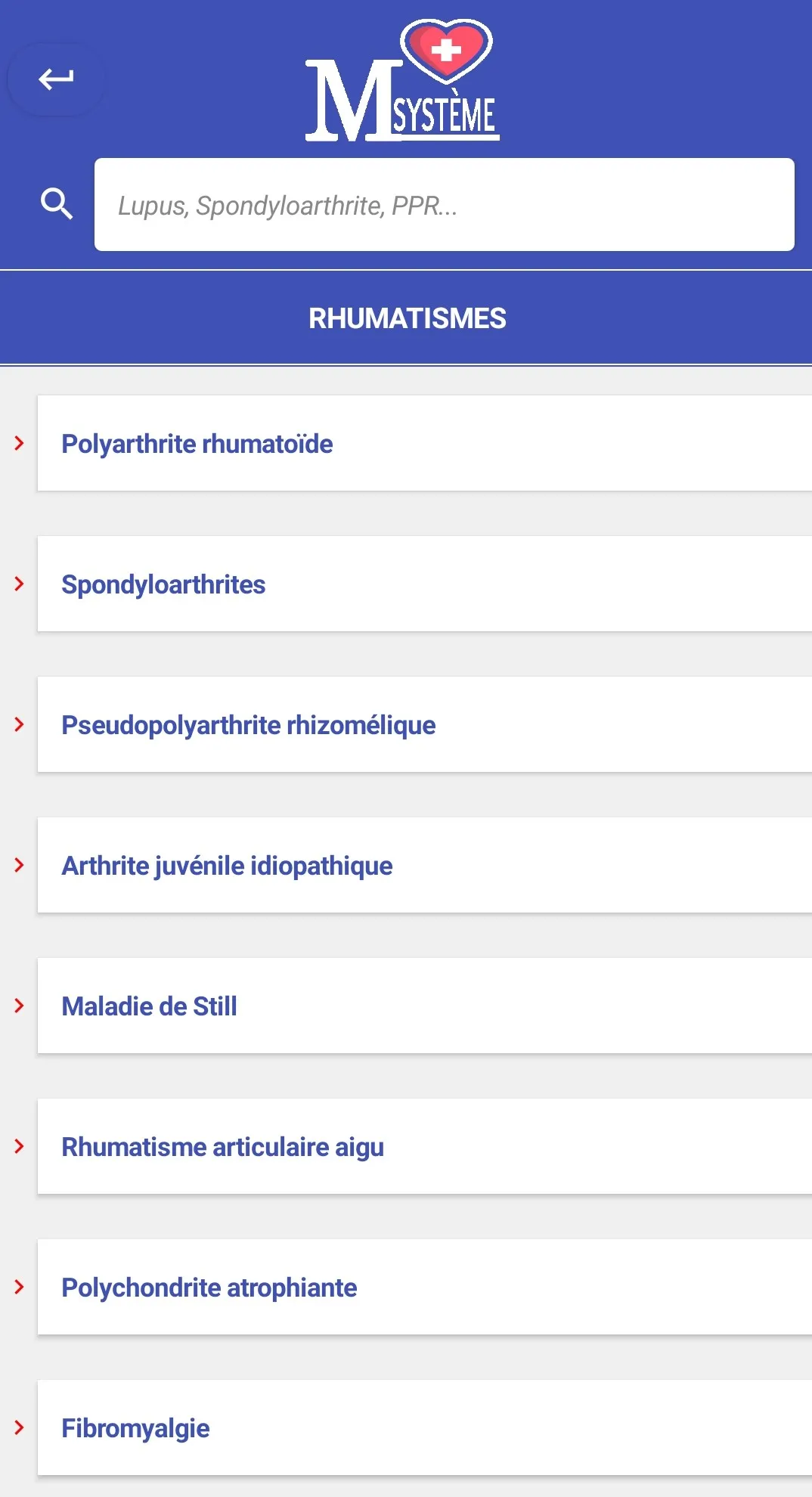 Maladies de système - Msystem+ | Indus Appstore | Screenshot