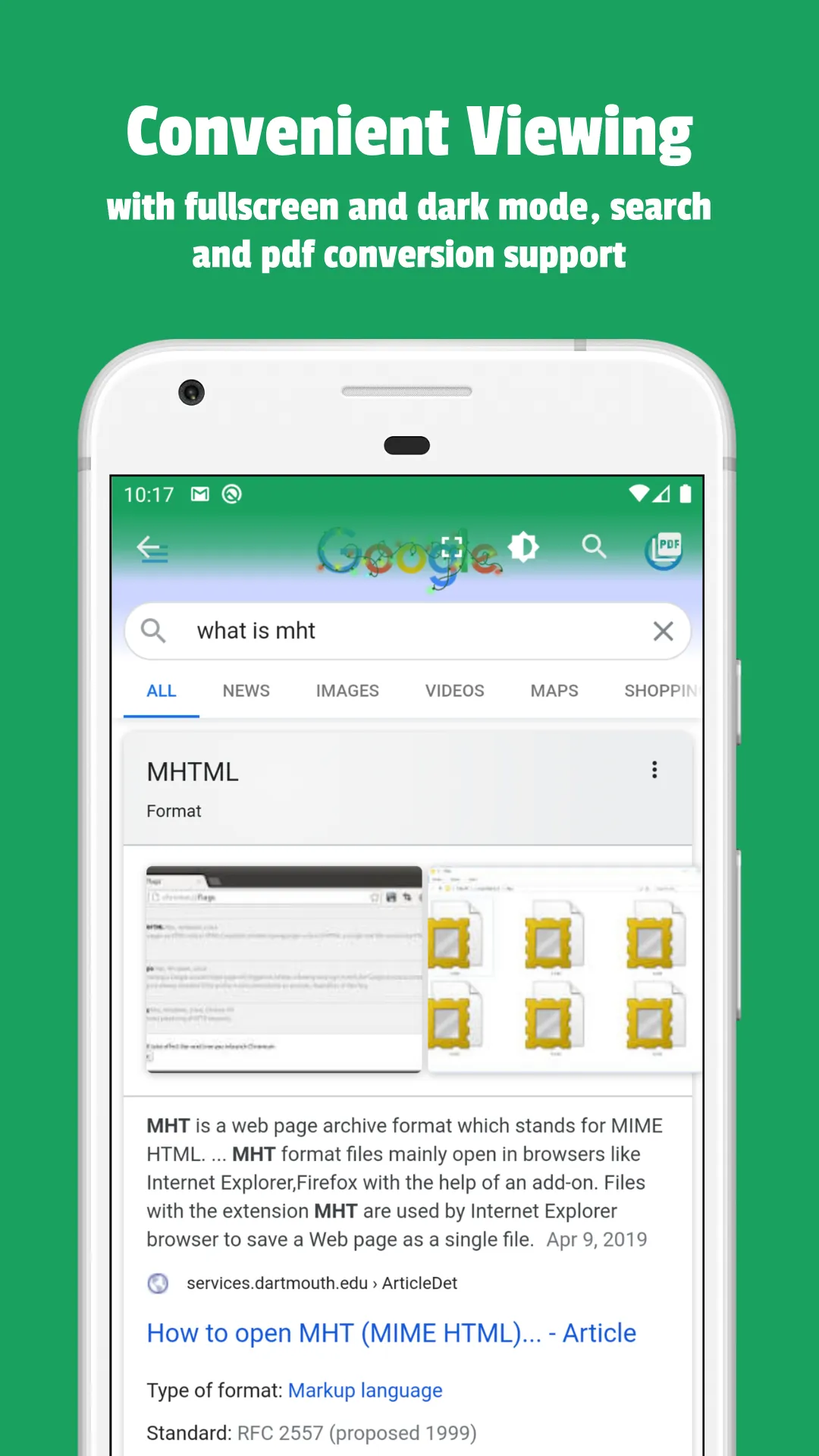 MHT & MHTML Viewer, Reader | Indus Appstore | Screenshot