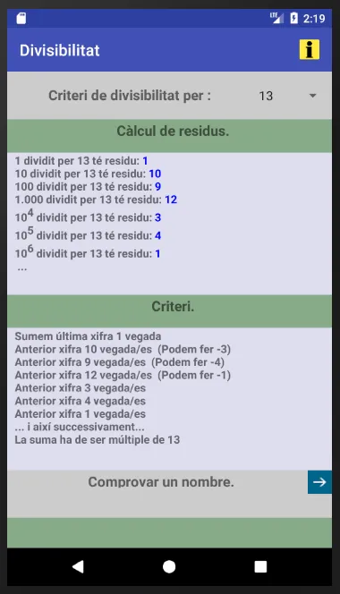 Divisibilitat | Indus Appstore | Screenshot