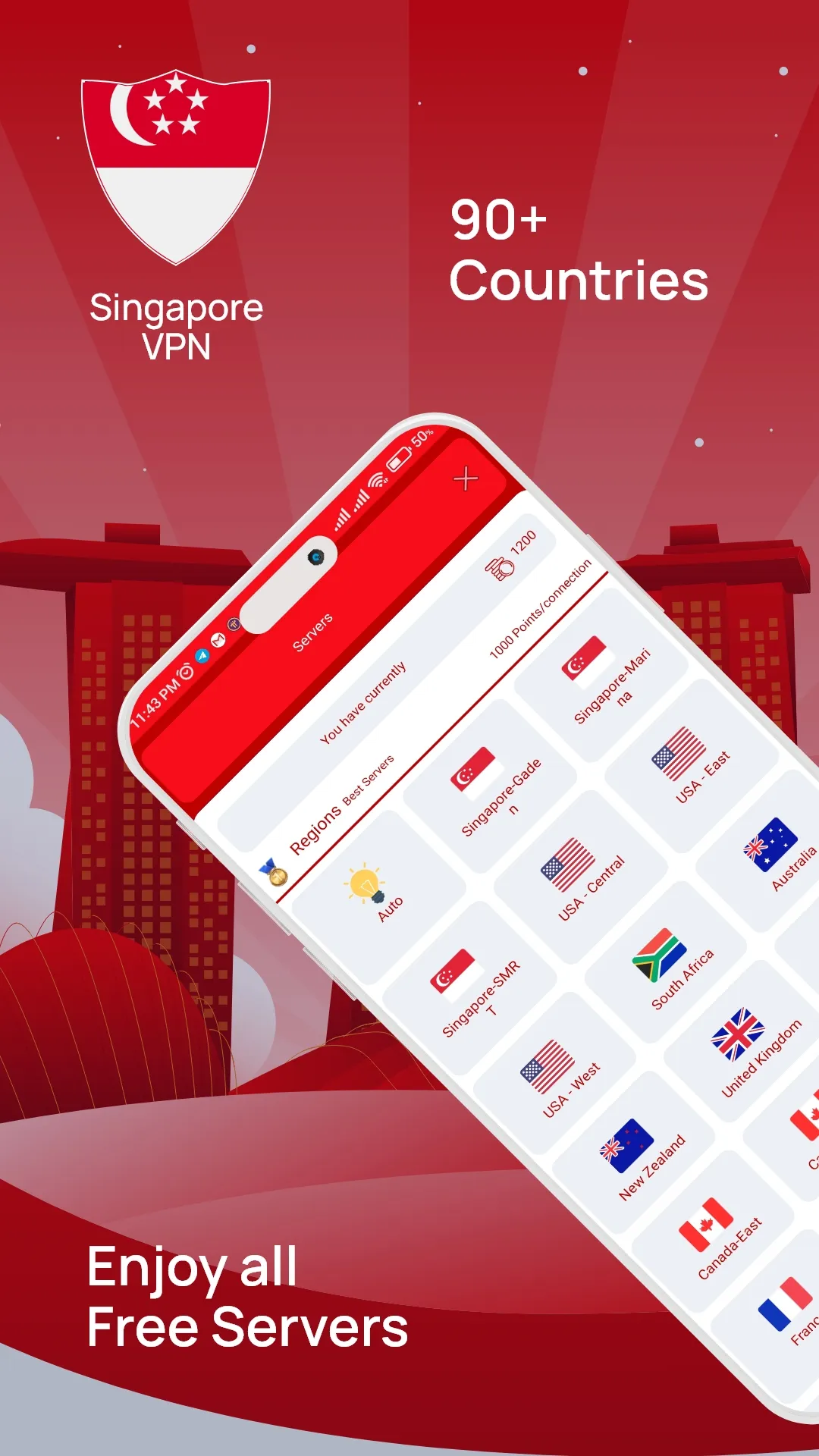 Singapore VPN Get Singapore IP | Indus Appstore | Screenshot