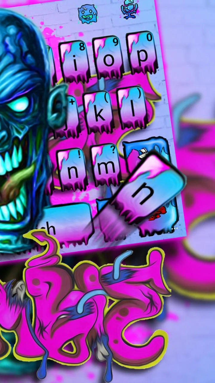 Zombie Graffiti Keyboard Theme | Indus Appstore | Screenshot