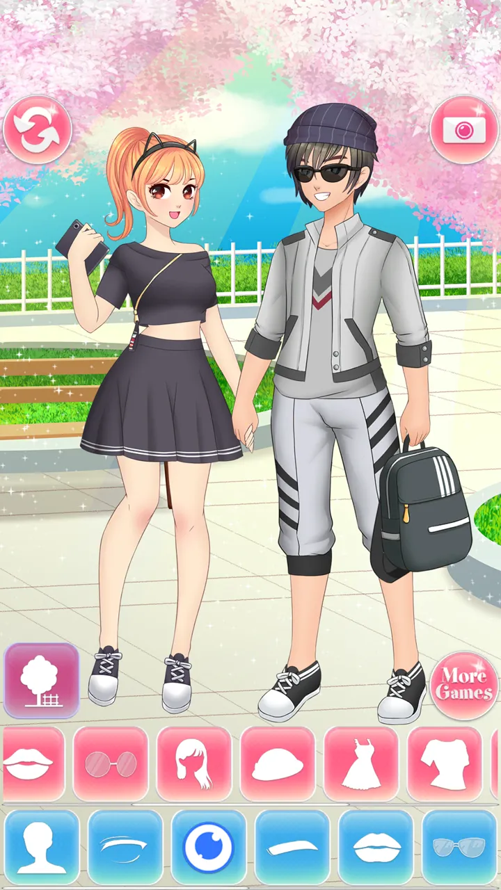 Anime High School Couple | Indus Appstore | Screenshot