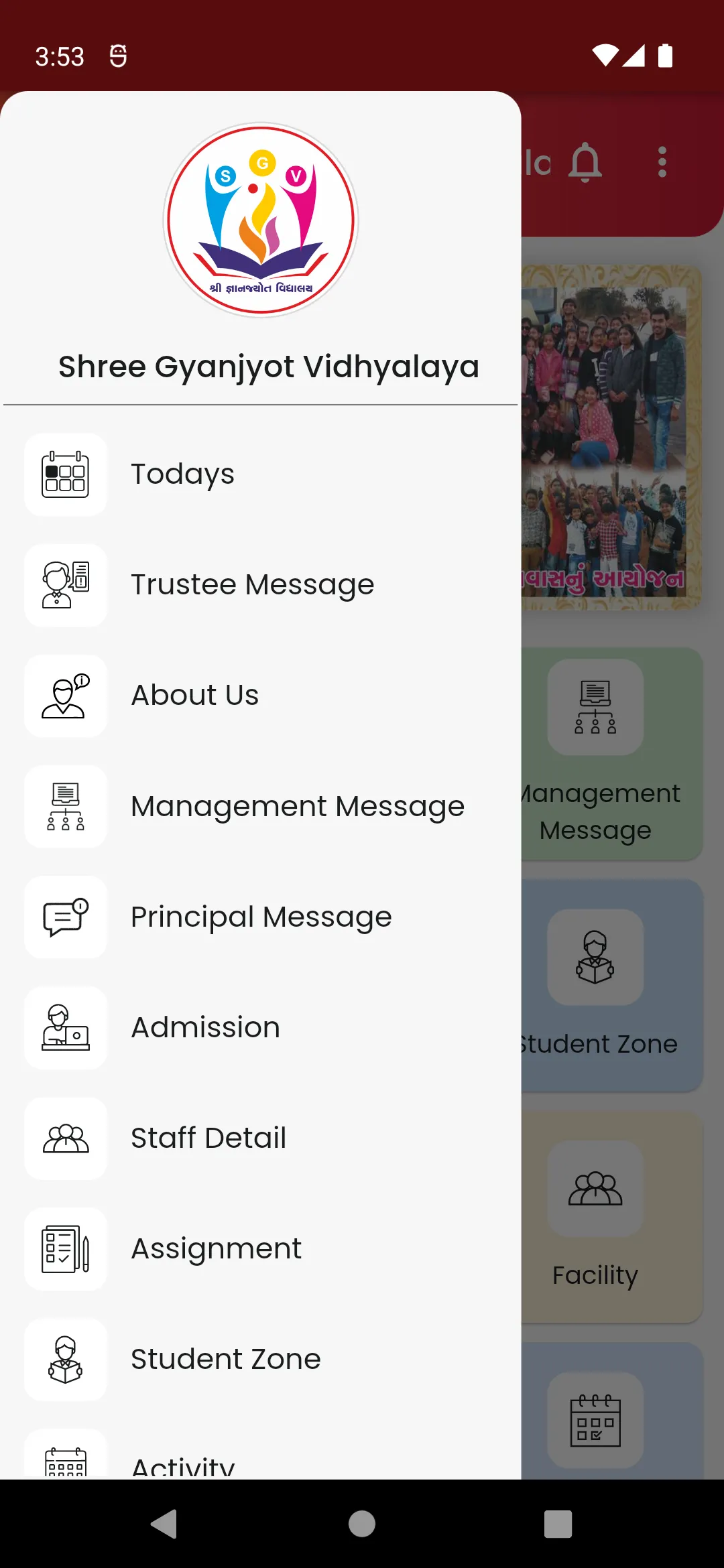 Shree Gyanjyot Vidhyalaya | Indus Appstore | Screenshot