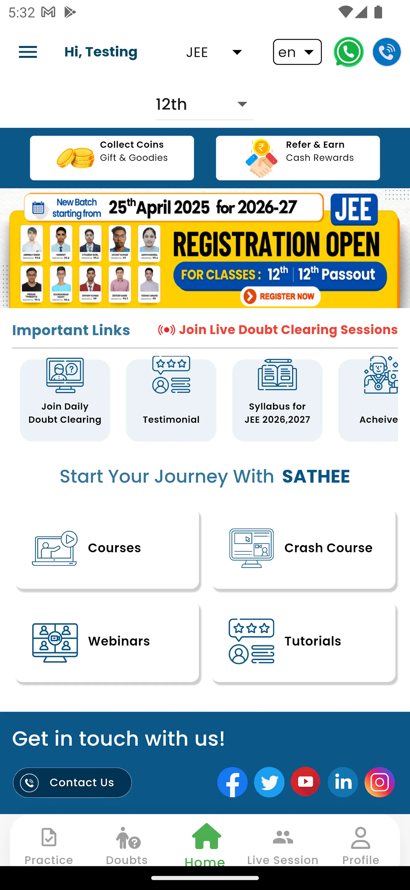 SATHEE | Indus Appstore | Screenshot