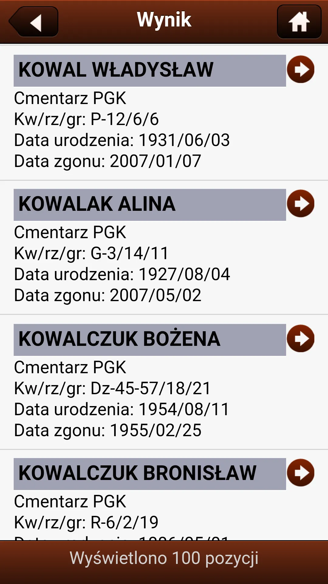 Cmentarz Koszalin | Indus Appstore | Screenshot