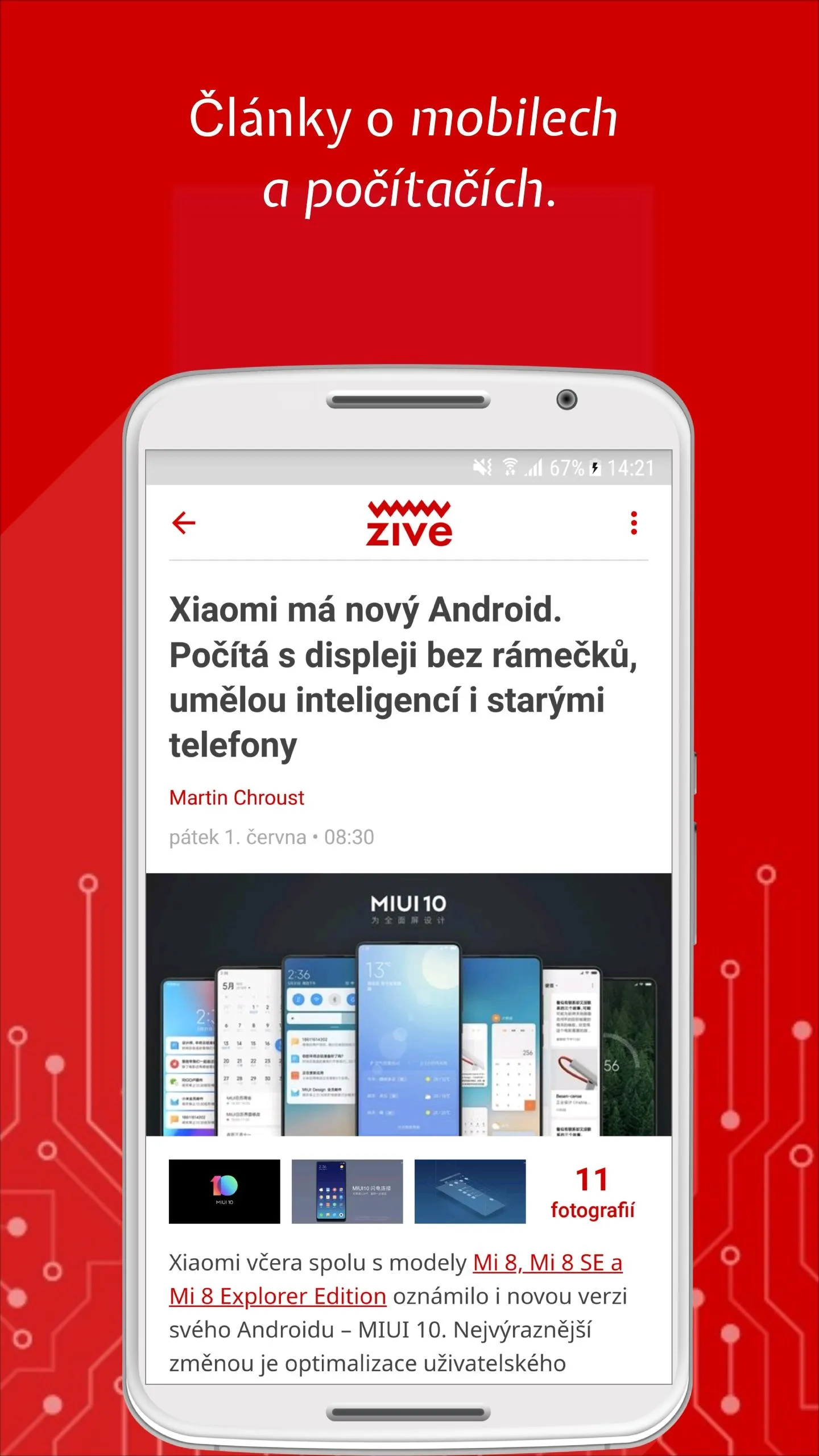 Živě.cz | Indus Appstore | Screenshot