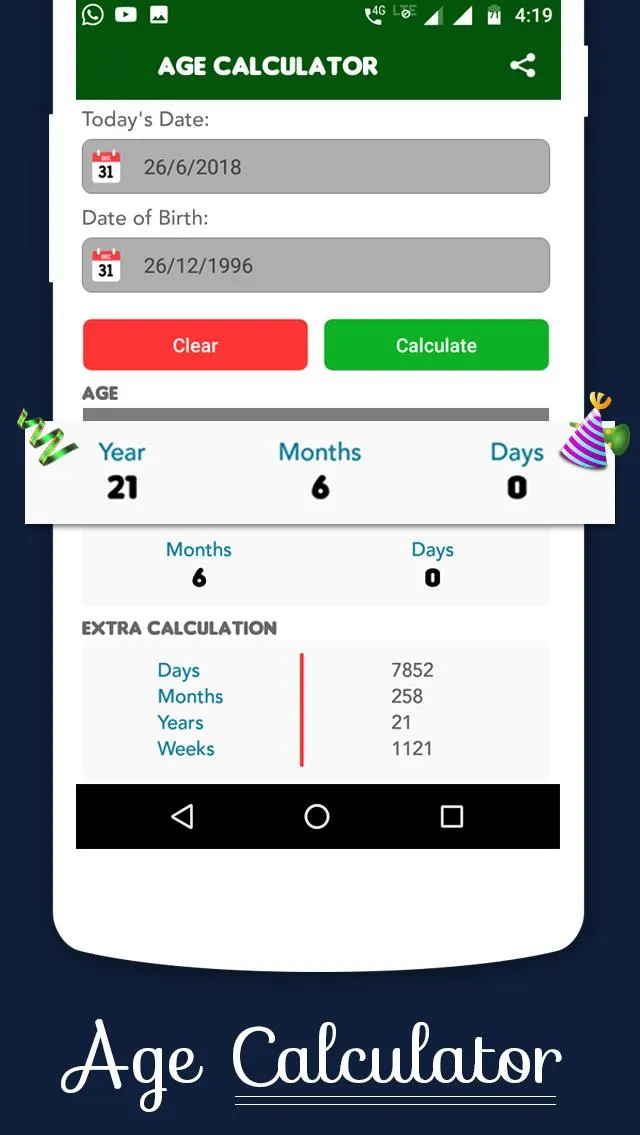 Age Calculator | Indus Appstore | Screenshot