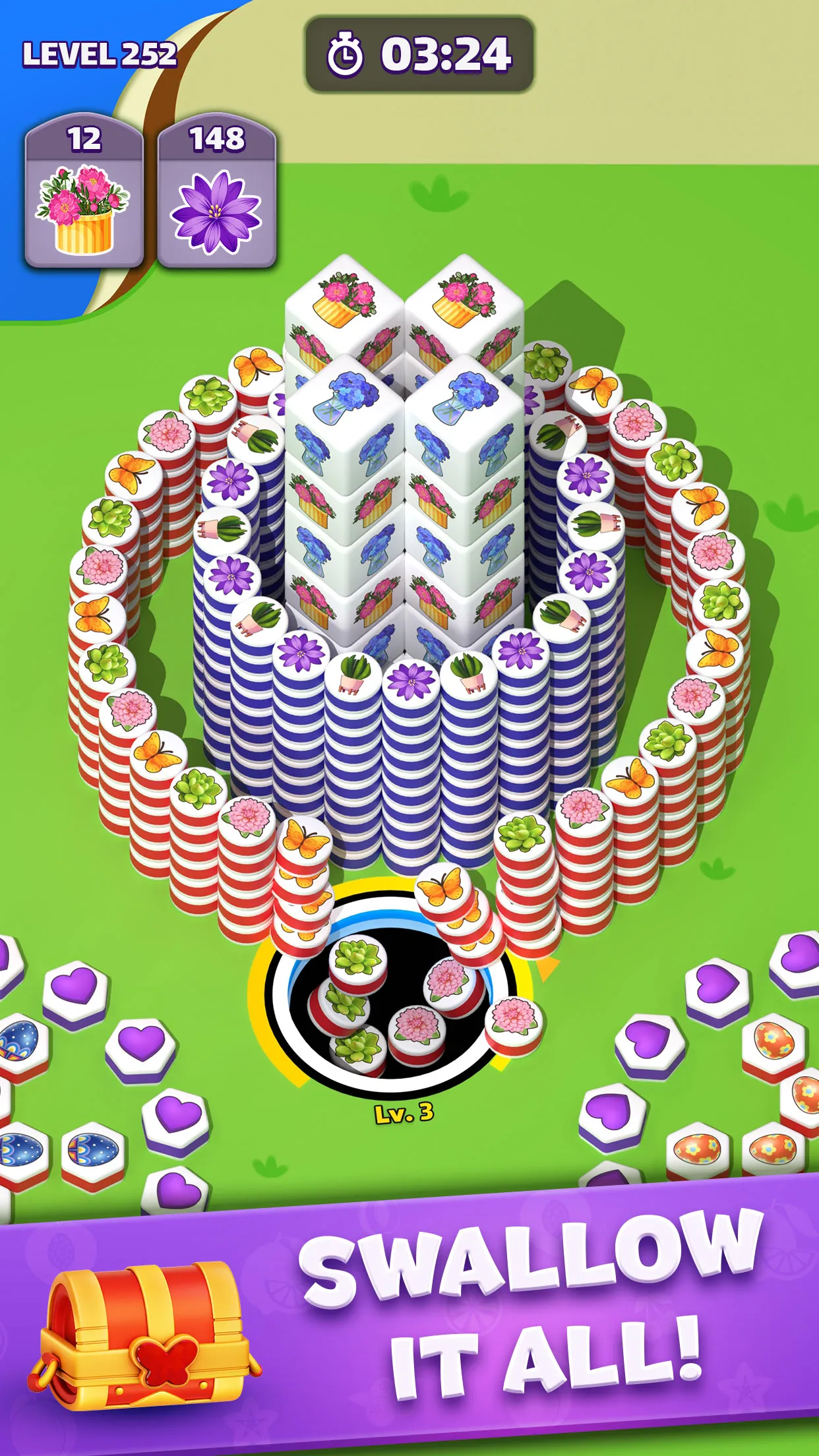 Tiles in Hole: Black Hole | Indus Appstore | Screenshot
