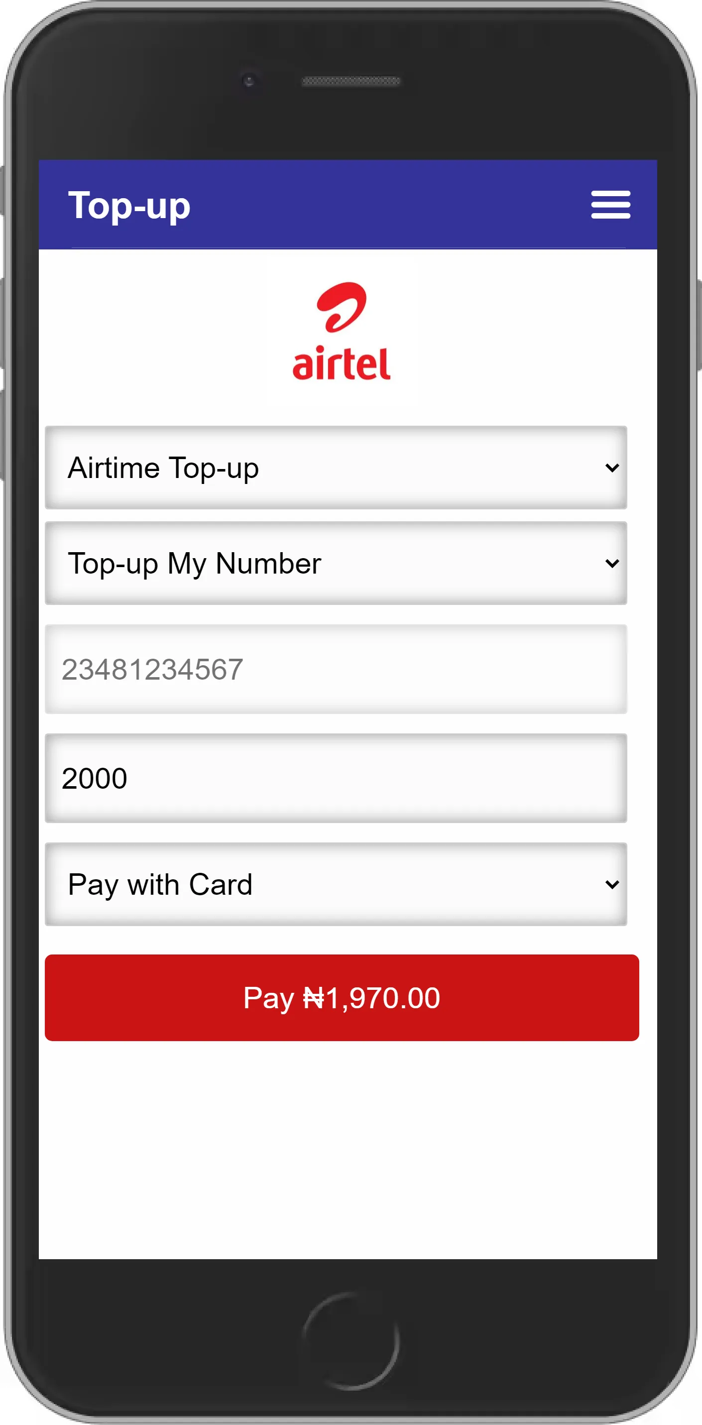 Mobile VTU - Airtime & Data Re | Indus Appstore | Screenshot