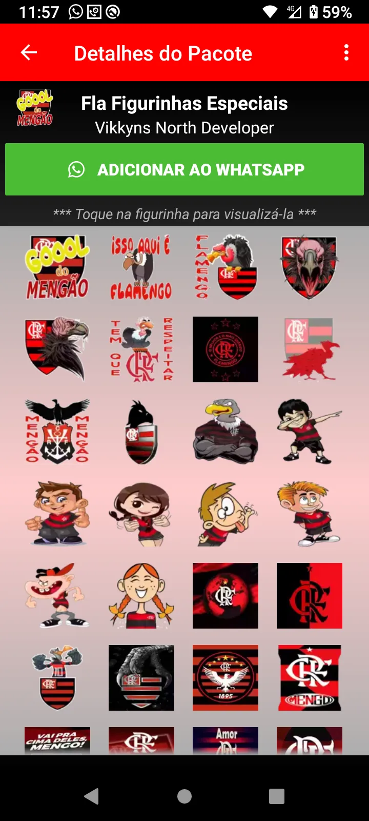 Figurinhas do Flamengo | Indus Appstore | Screenshot