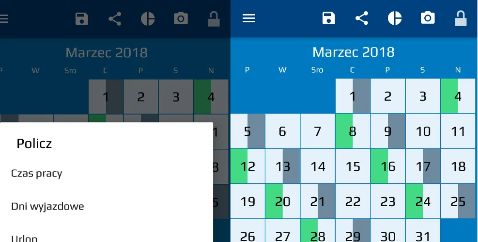 Shift callendar | Indus Appstore | Screenshot