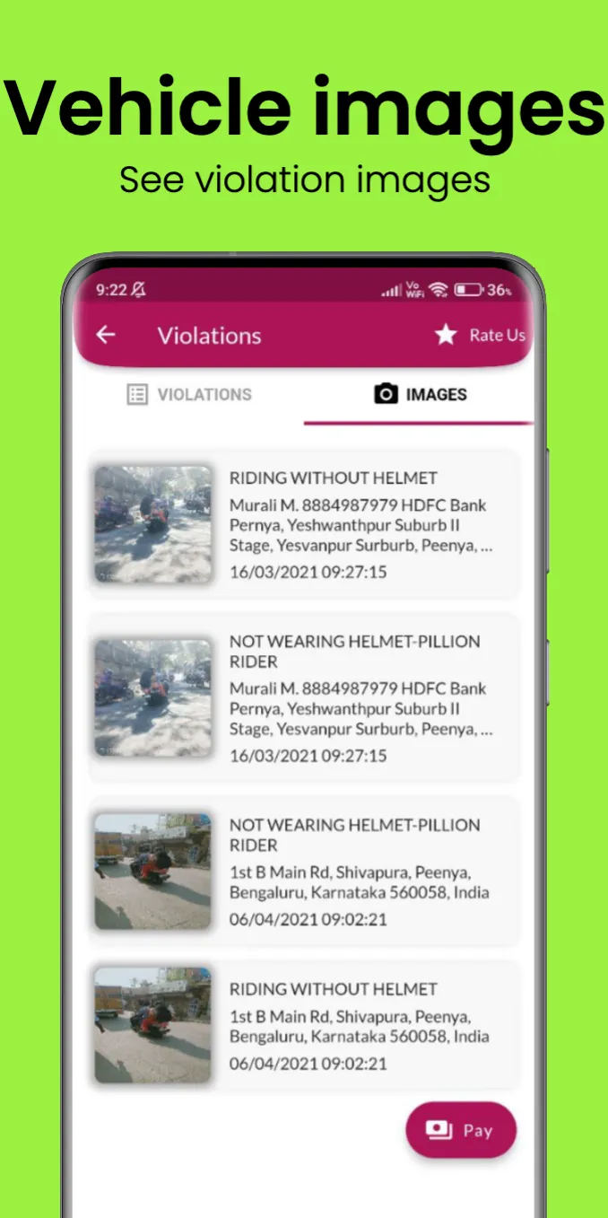 Bangalore Traffic Fines Check | Indus Appstore | Screenshot