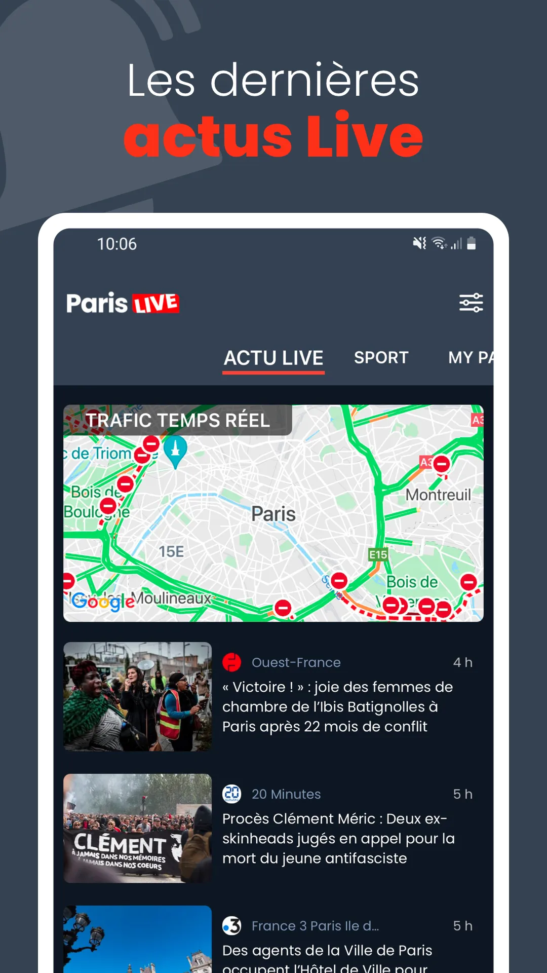 Paris Live | Indus Appstore | Screenshot