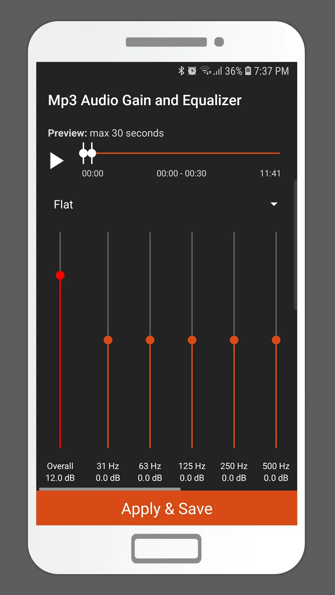 MP3 Audio Gain and Equalizer | Indus Appstore | Screenshot