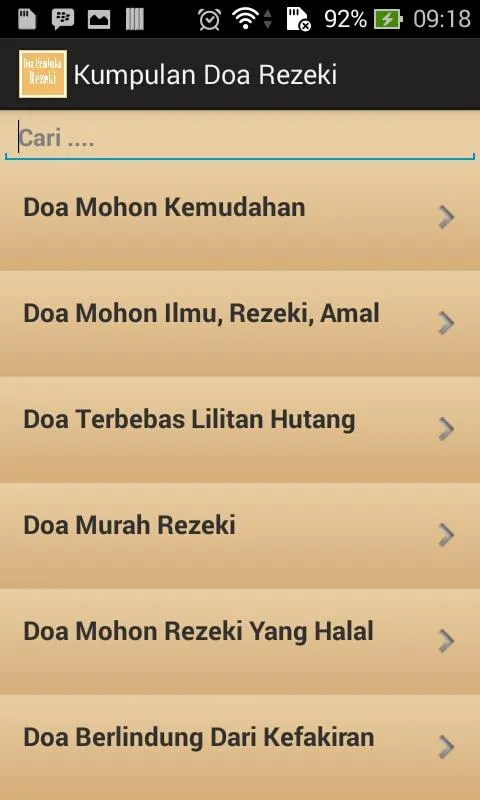 Kumpulan Doa Pembuka Rezeki | Indus Appstore | Screenshot