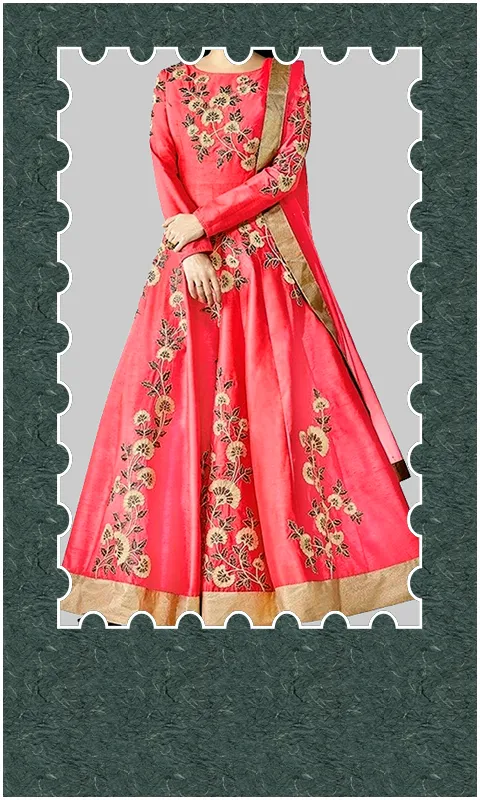 Women Anarkali Dress Frames | Indus Appstore | Screenshot