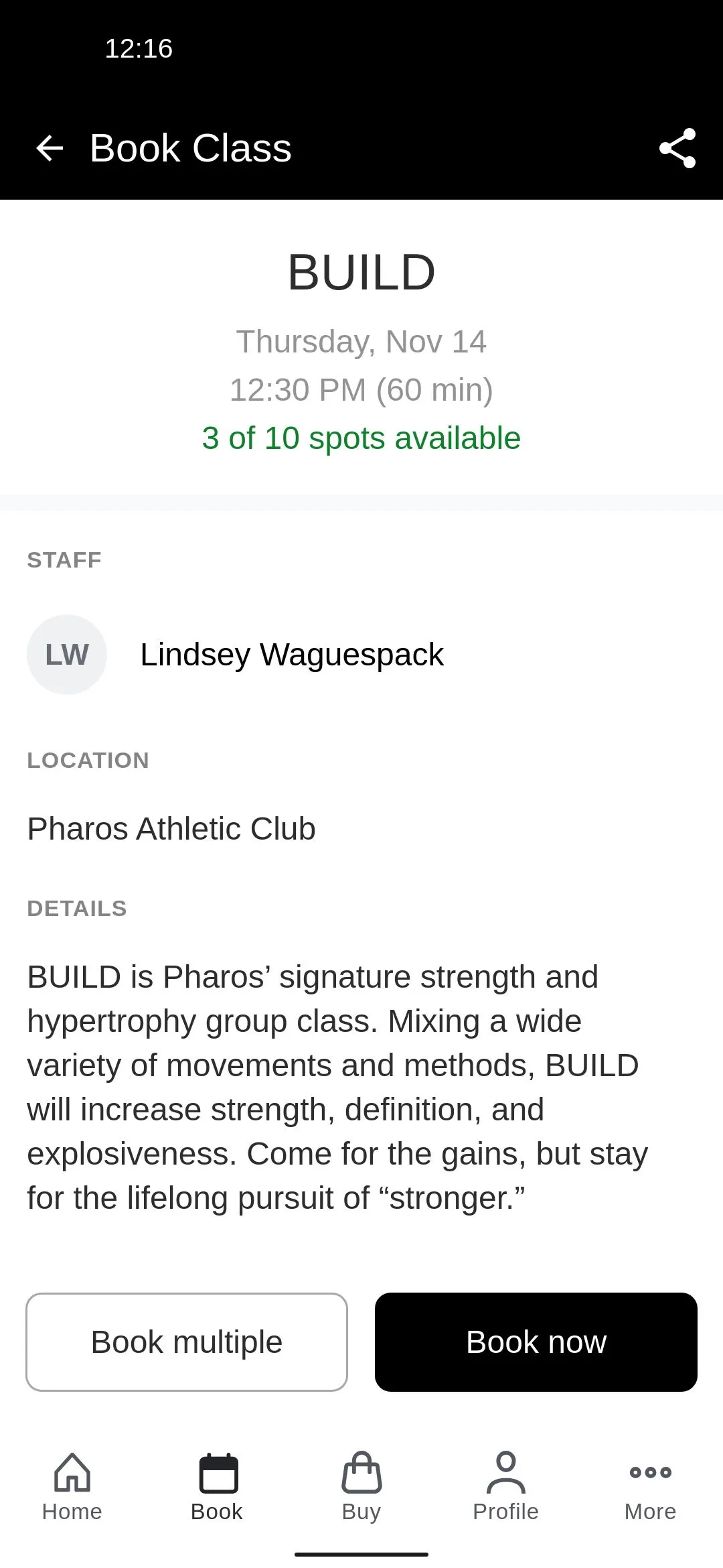 Pharos Athletic Club | Indus Appstore | Screenshot