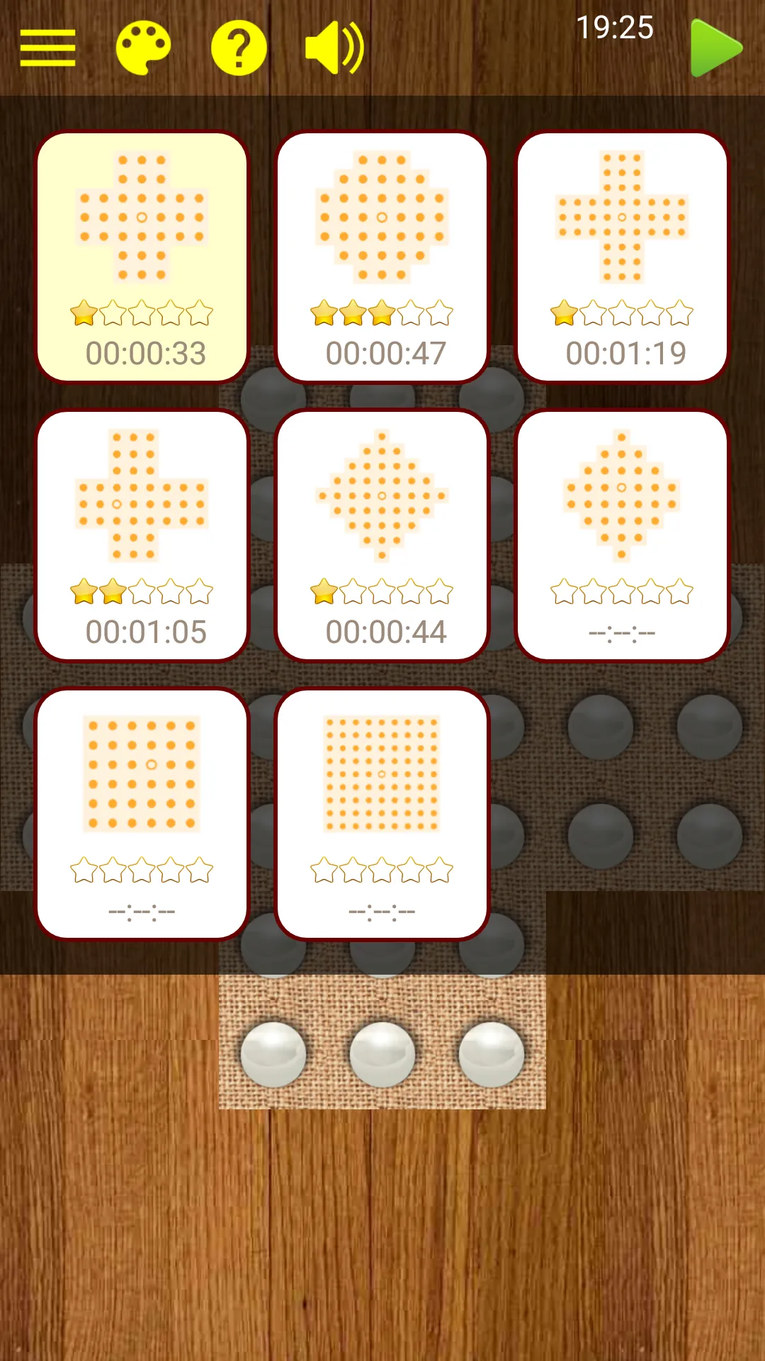 Marble Solitaire Puzzle | Indus Appstore | Screenshot