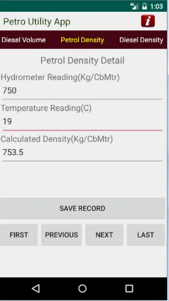 Petro Volume calculator | Indus Appstore | Screenshot