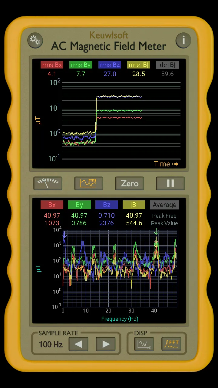 AC Magnetic Field Meter | Indus Appstore | Screenshot