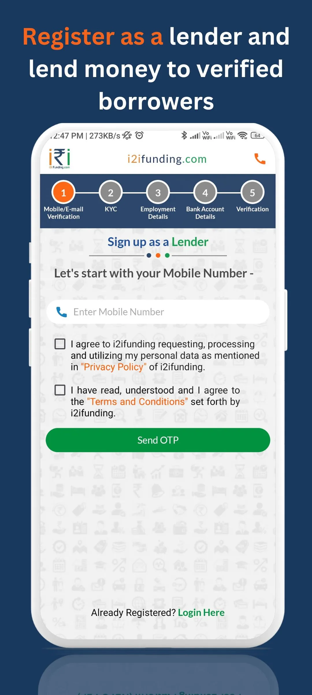 i2iFunding - Lender's App | Indus Appstore | Screenshot