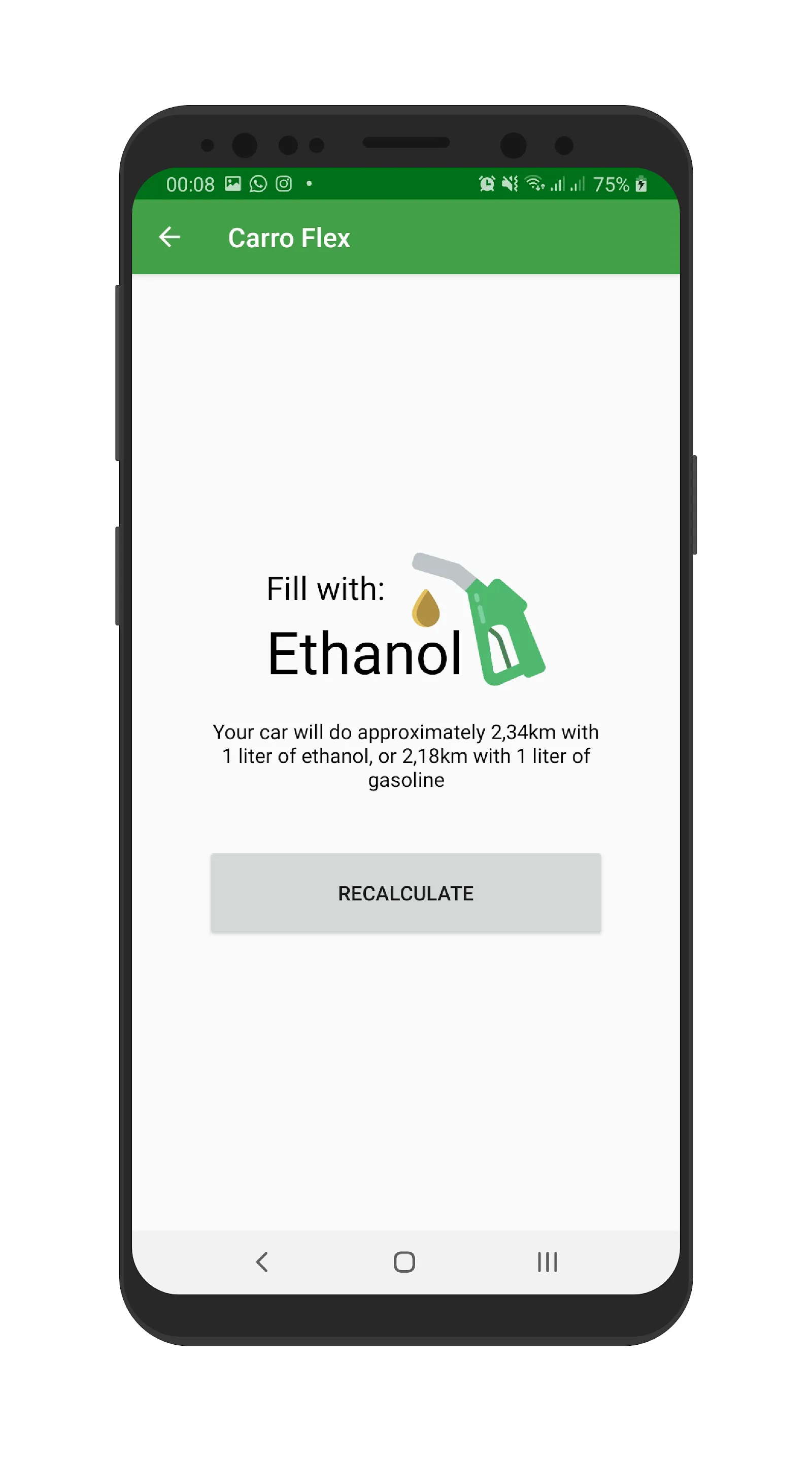 Car Flex: Ethanol vs Gasoline | Indus Appstore | Screenshot