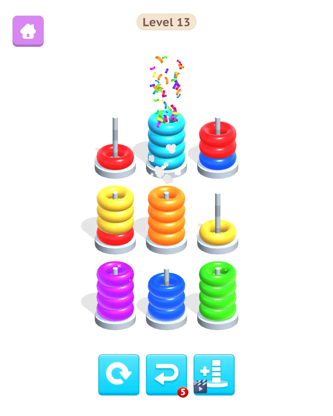 Hoop Color Puzzle | Indus Appstore | Screenshot