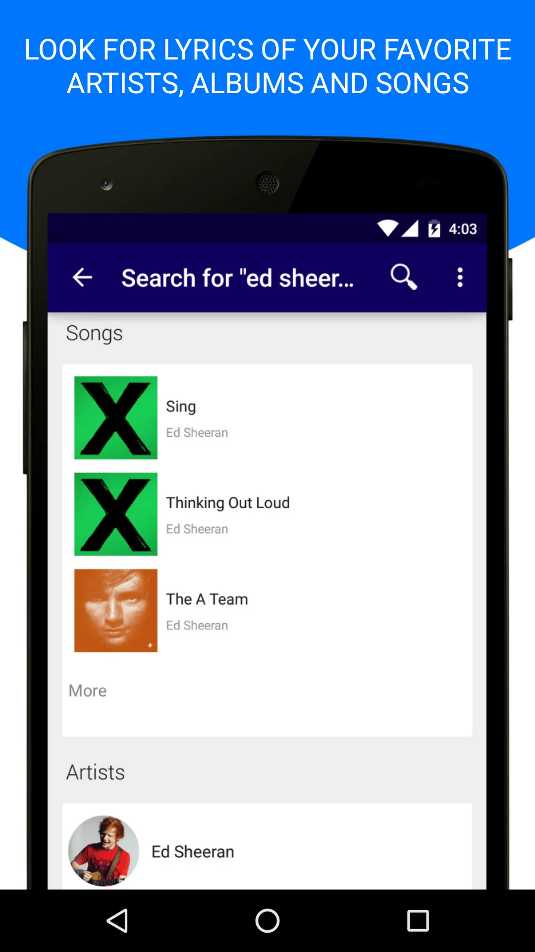 Lyrics Mania - Music Player | Indus Appstore | Screenshot