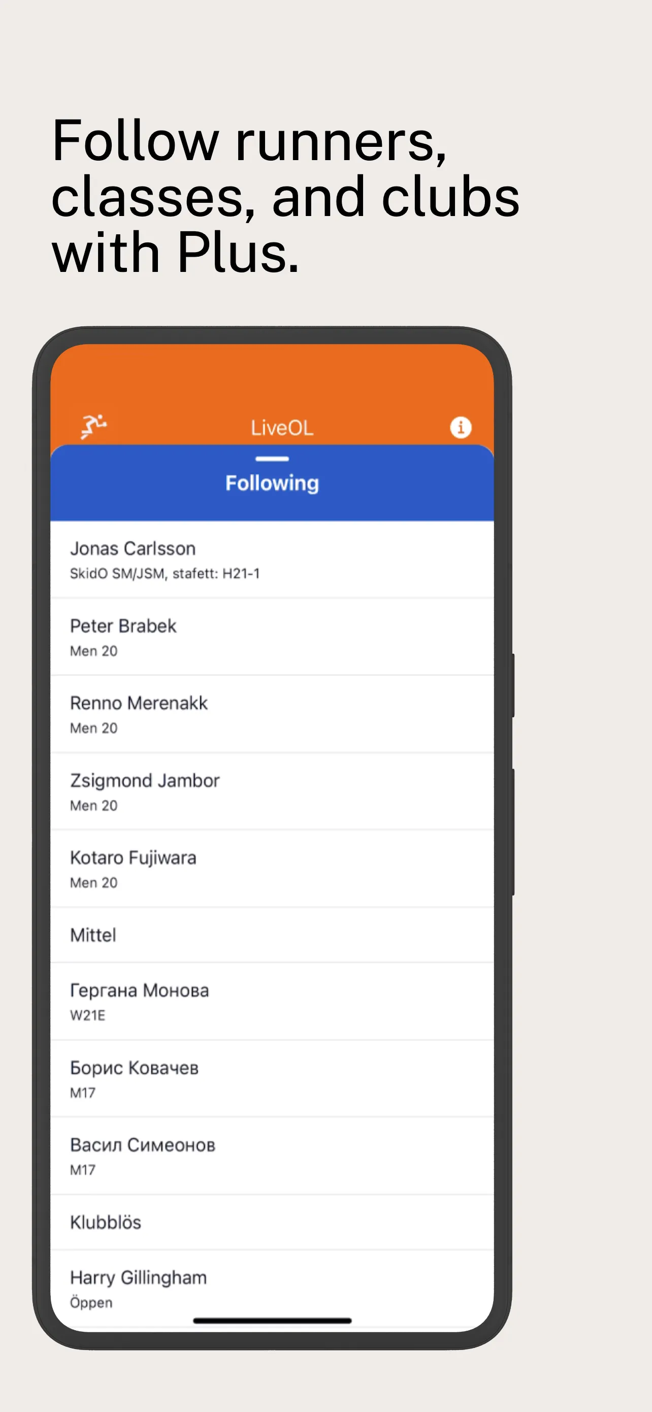 Orienteering Live Results | Indus Appstore | Screenshot