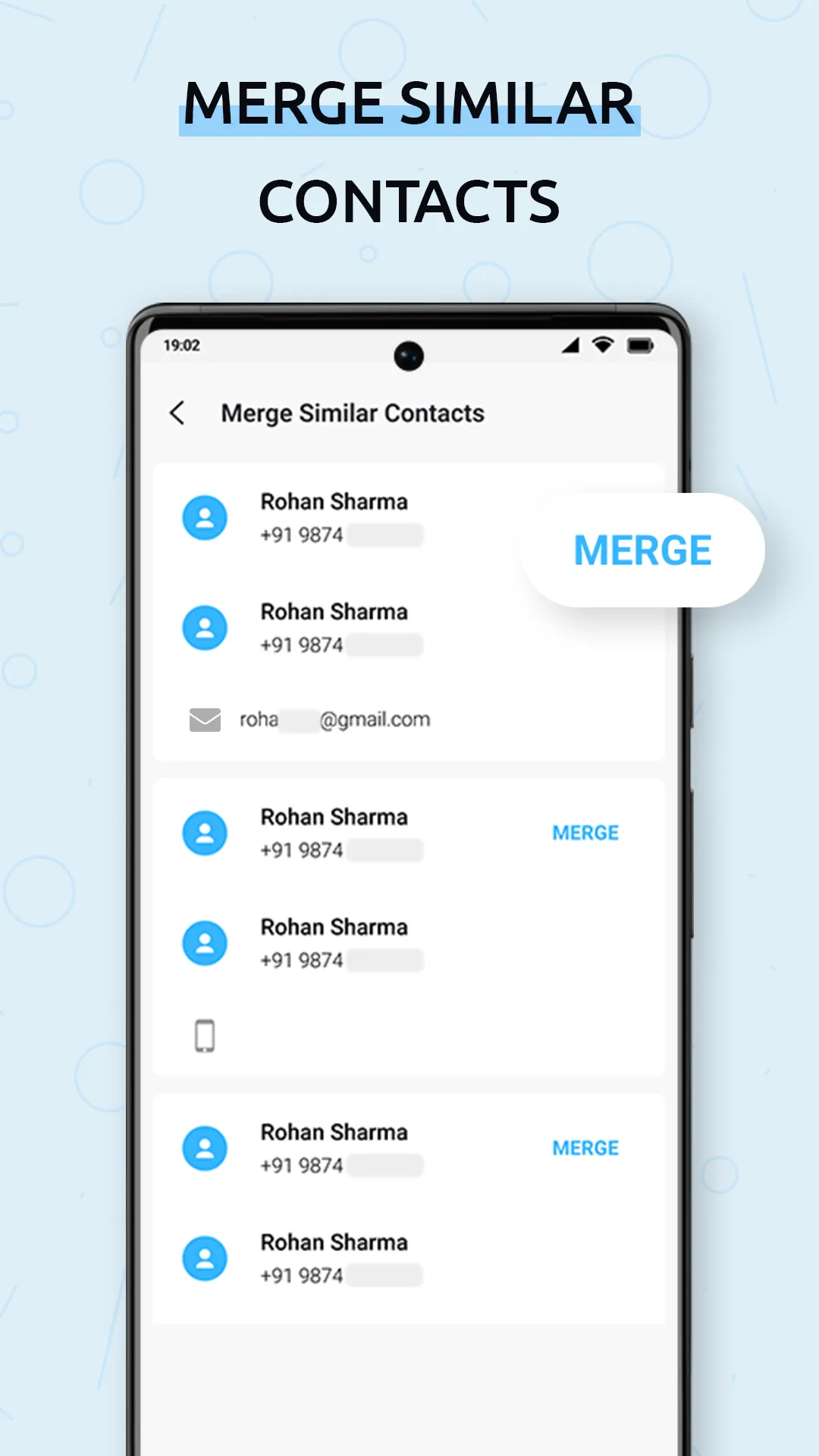 Delete Multi Contacts - Merge | Indus Appstore | Screenshot