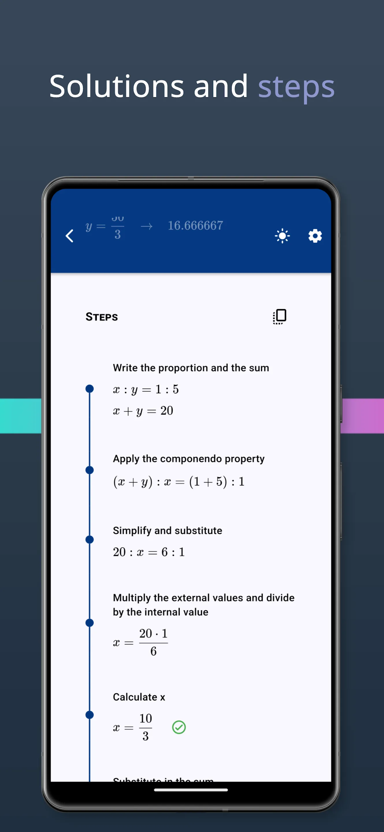 Solve proportions | Indus Appstore | Screenshot