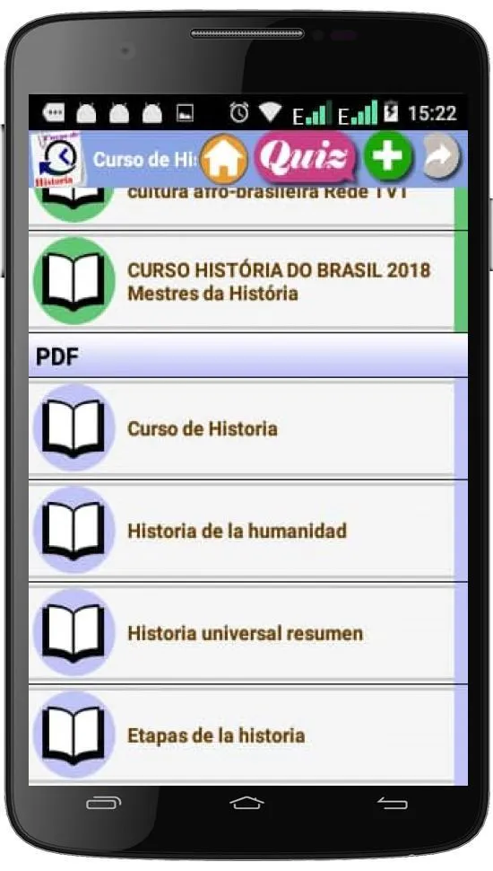 CURSO DE HISTORIA | Indus Appstore | Screenshot