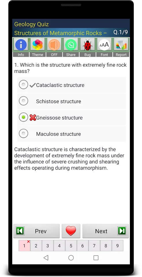 Geology Quiz | Indus Appstore | Screenshot