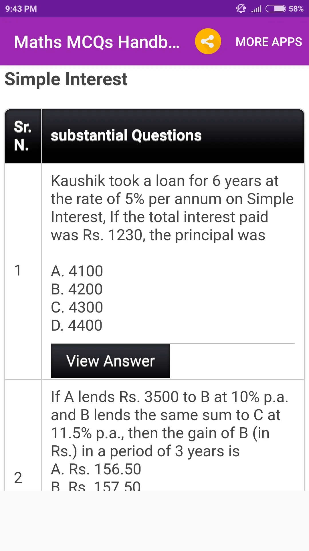 Maths Handbook | Indus Appstore | Screenshot