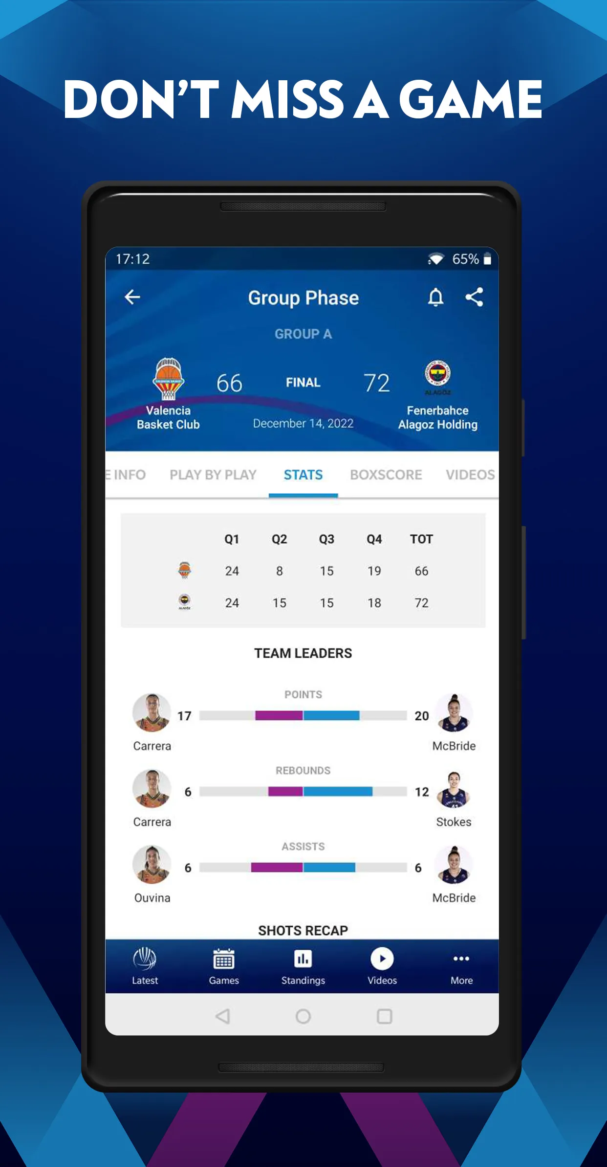 EuroLeague Women | Indus Appstore | Screenshot