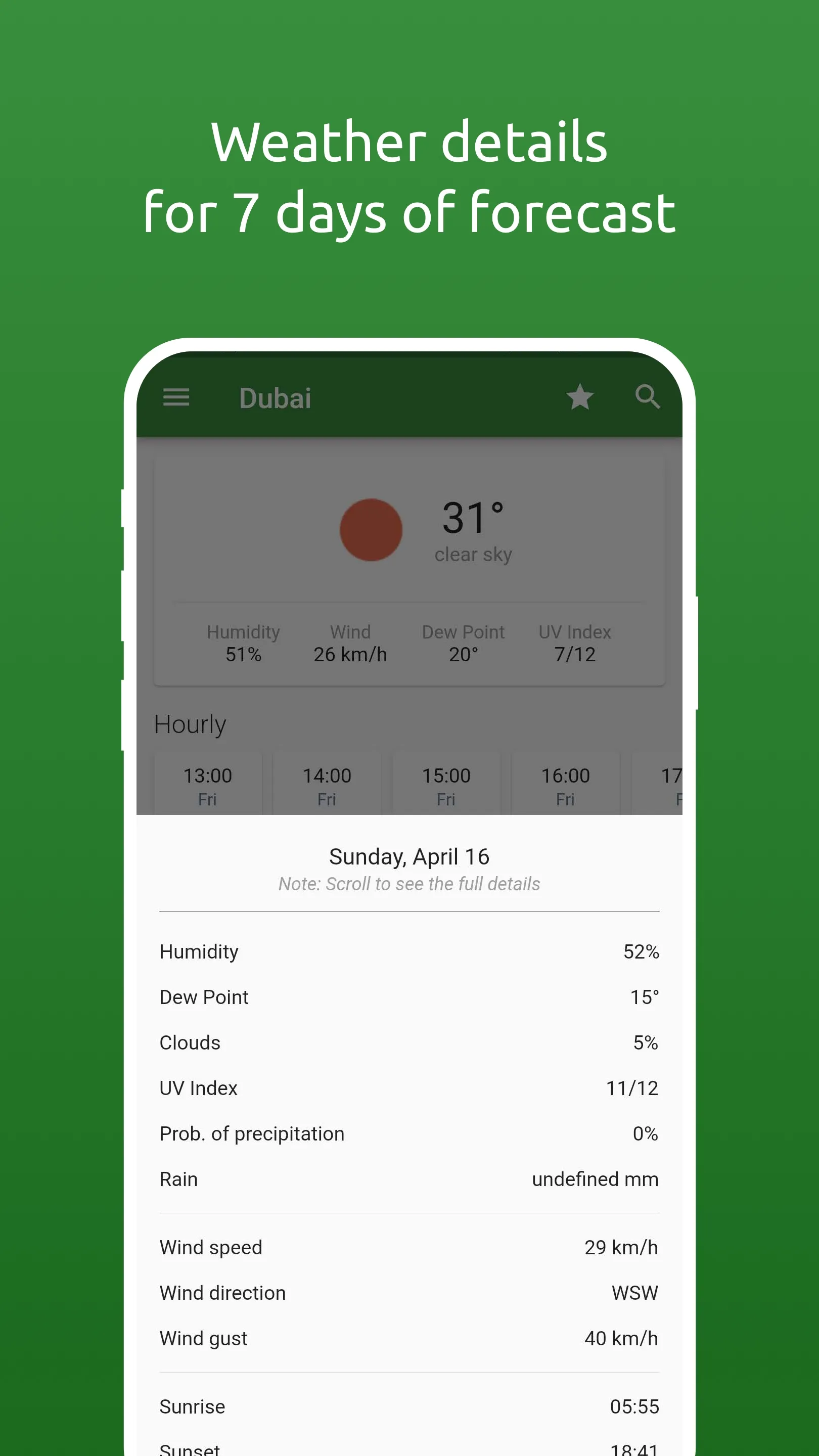 Dubai Weather - UAE Forecast | Indus Appstore | Screenshot