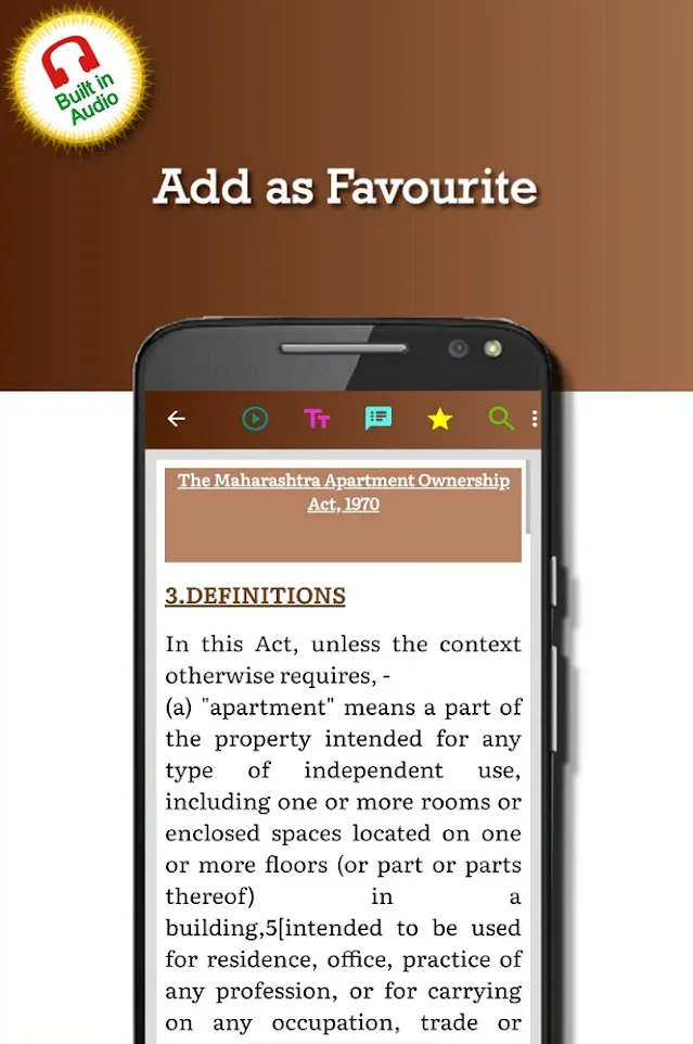 Maharashtra Apartment Ownership Act 1970 | Indus Appstore | Screenshot