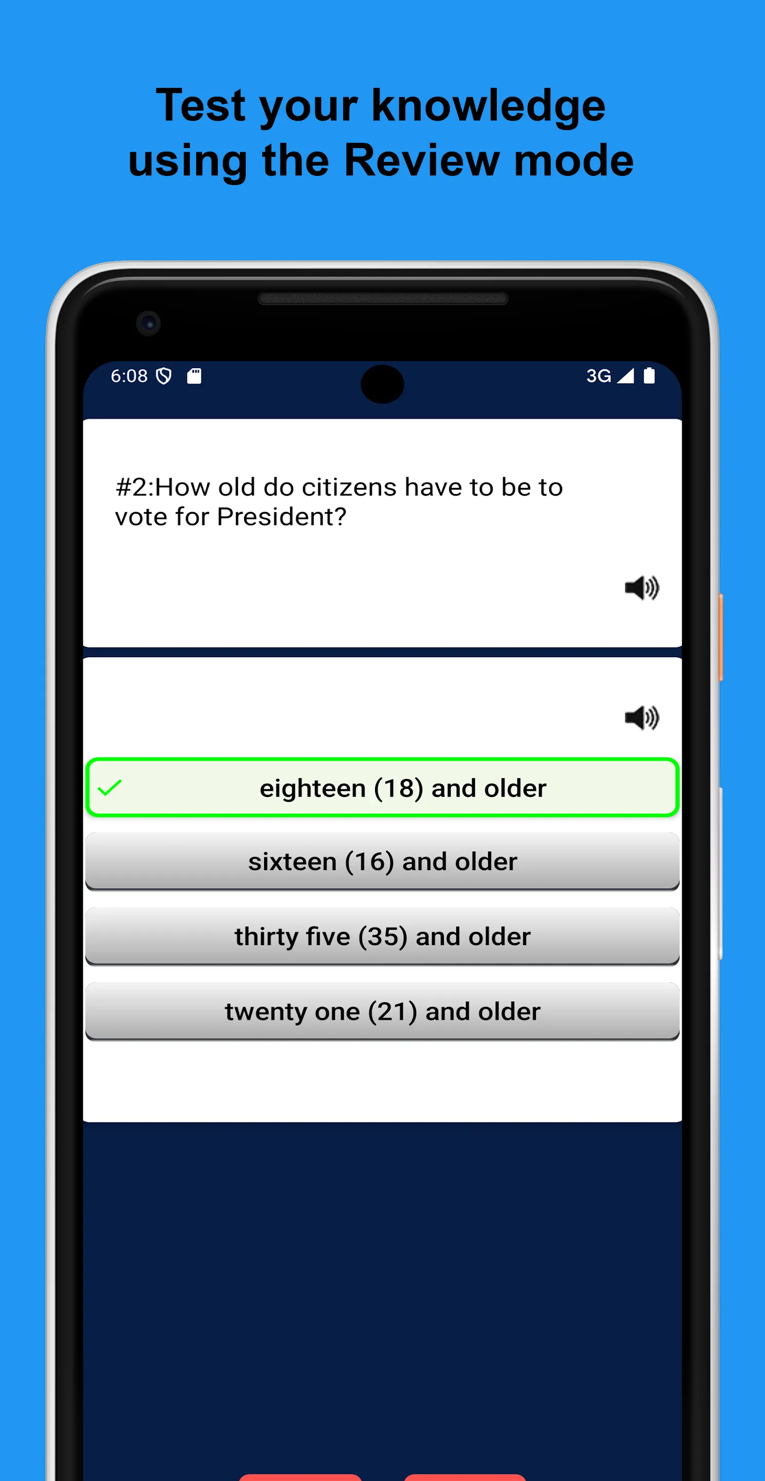 US Citizenship Test 2025 | Indus Appstore | Screenshot