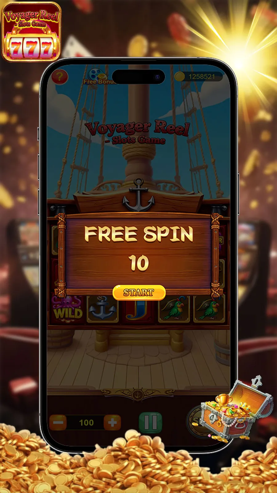 Voyager Reel - Slots Game | Indus Appstore | Screenshot