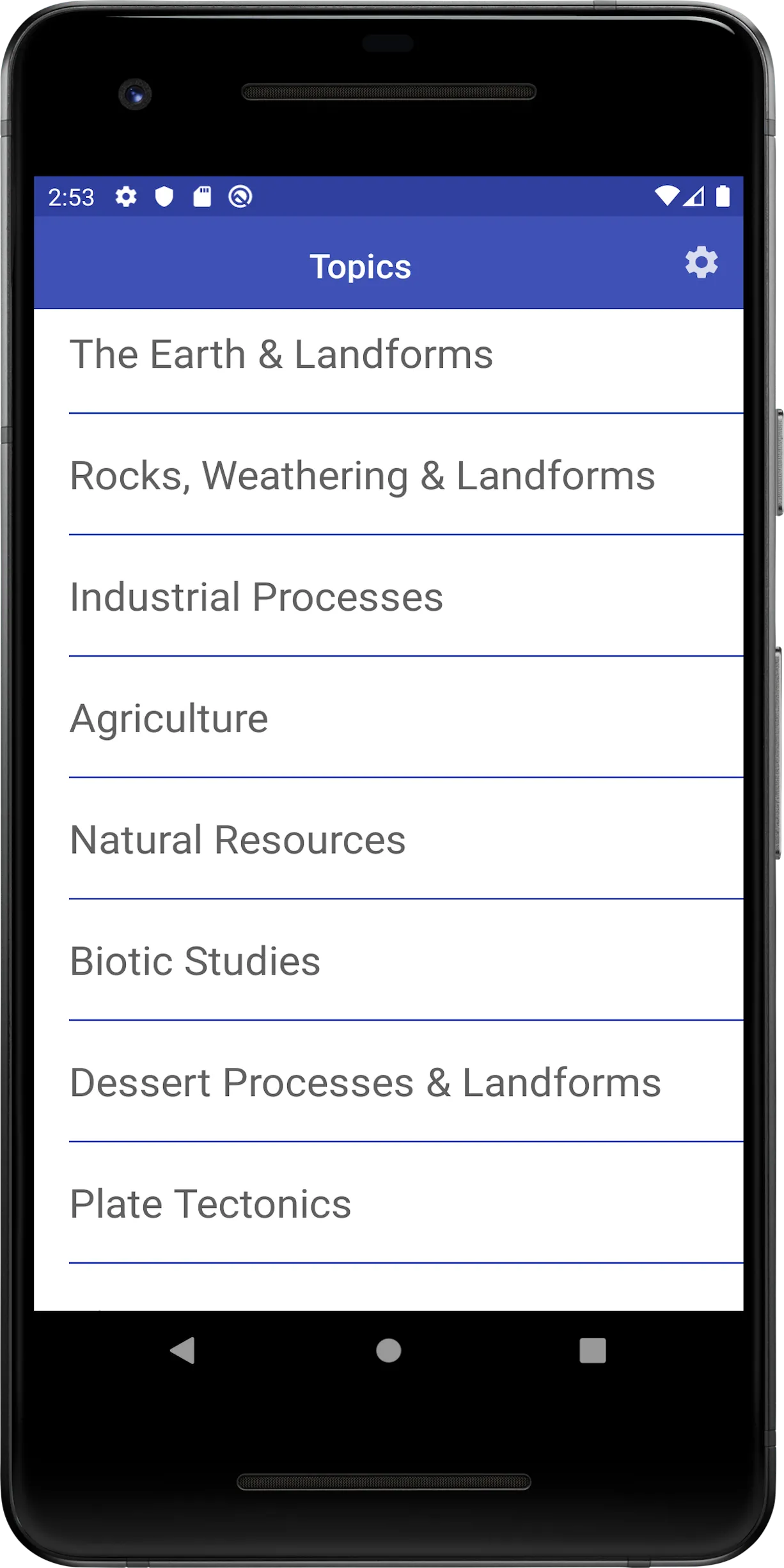 Zimsec Geography Revision | Indus Appstore | Screenshot