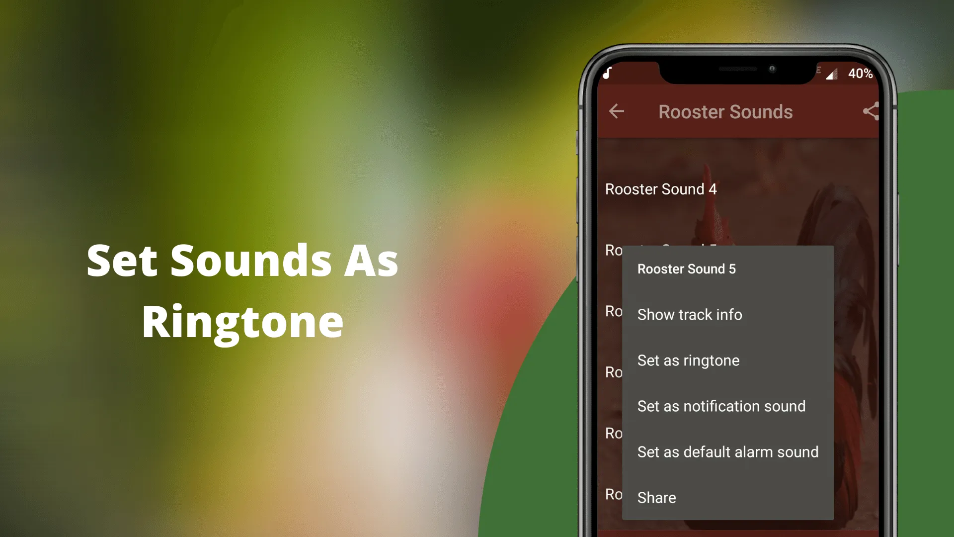 Rooster Sounds - Morning Alarm | Indus Appstore | Screenshot