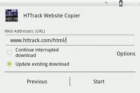 HTTrack Website Copier | Indus Appstore | Screenshot