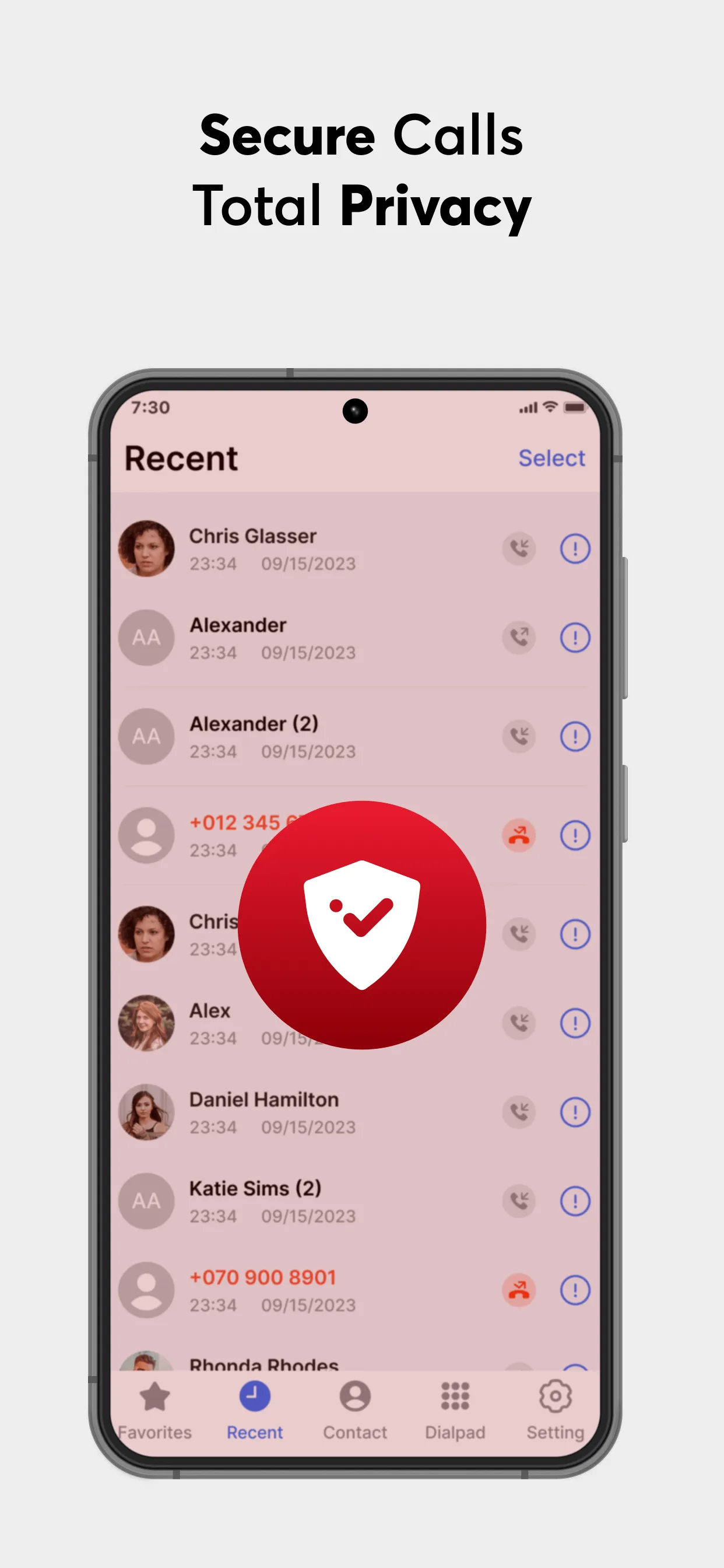 Trust Call -Dialer style OS 18 | Indus Appstore | Screenshot
